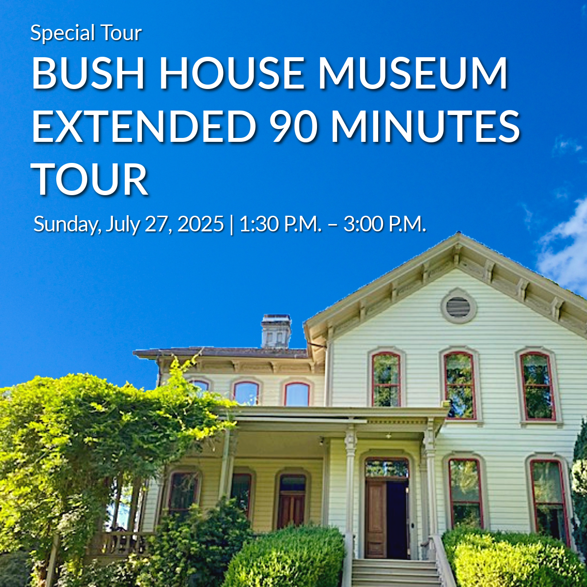 image of Bush House Museum Exterior on a summer day